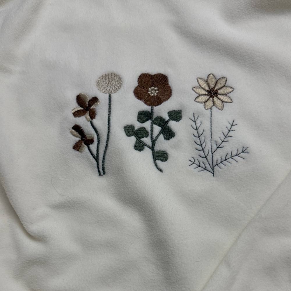 Cream Sweater with Floral Embroidery - Picture 2 of 4